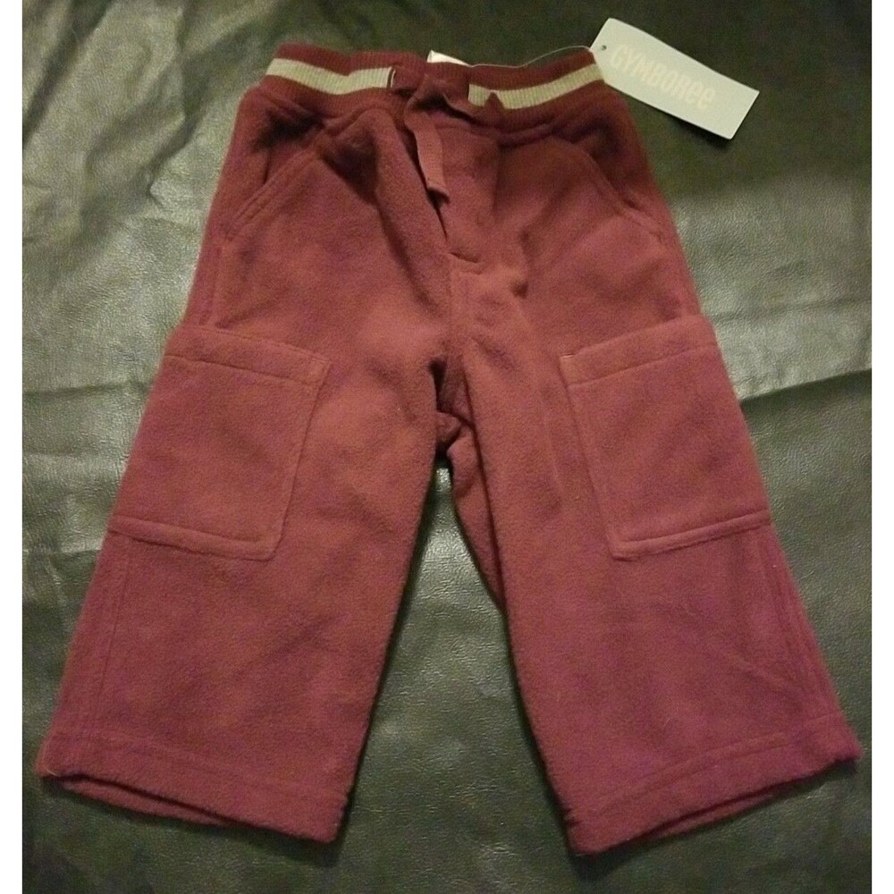 Boy's Gymboree 6-12 months maroon red sweat pants